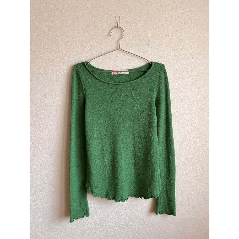 Free People FP BEACH Cabo Sweater Top in Green Size MEDIUM